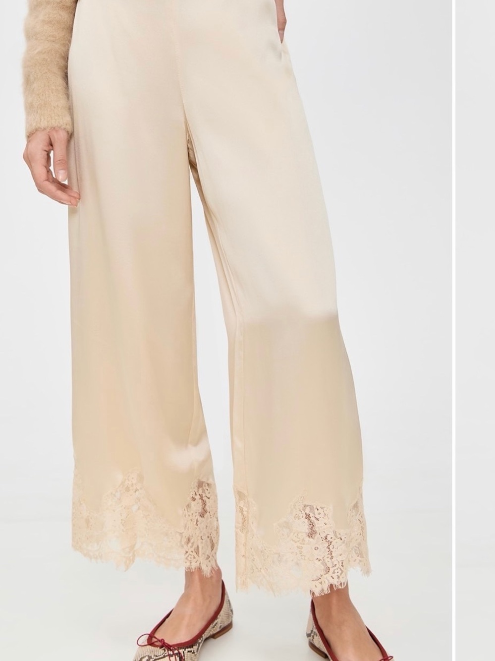 REFORMATION Carolina Silk Pants